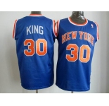 nba new york knicks #30 king m&n blue