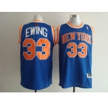 nba new york knicks #33 ewing blue