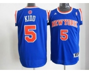 nba new york knicks #5 jason kidd blue[revolution 30 swingman]