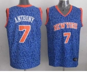 nba new york knicks #7 anthony blue leopard print[2014 new]