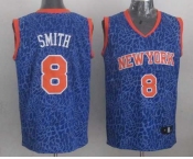 nba new york knicks #8 smith blue leopard print[2014 new]