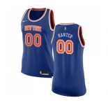 Women's Nike New York Knicks #00 Enes Kanter Swingman Royal Blue NBA Jersey - Icon Edition