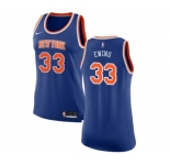 Women's Nike New York Knicks #33 Patrick Ewing Swingman Royal Blue NBA Jersey - Icon Edition