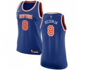 Women's Nike New York Knicks #8 Mario Hezonja Authentic Royal Blue NBA Jersey - Icon Edition