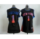 women nba jerseys new york knicks #1 stoudemire black[limited edition]