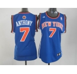 women nba jerseys new york knicks #7 anthony blue