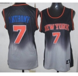 women nba new york knicks #7 anthony black-grey