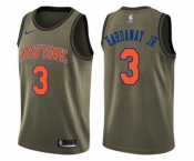Youth Nike New York Knicks #3 Tim Hardaway Jr. Swingman Green Salute to Service NBA Jersey