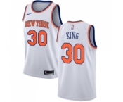 Youth Nike New York Knicks #30 Bernard King Authentic White NBA Jersey - Association Edition
