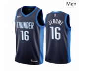 Men Oklahoma City Thunder #16 Ty Jerome Navy NBA Swingman 2020-21 Earned Edition Jersey