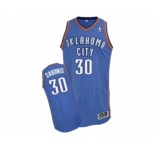 Men's Adidas Oklahoma City Thunder #30 Domantas Sabonis Authentic Royal Blue Road NBA Jersey