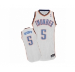 Men's Adidas Oklahoma City Thunder #5 Victor Oladipo Authentic White Home NBA Jersey