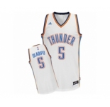 Men's Adidas Oklahoma City Thunder #5 Victor Oladipo Swingman White Home NBA Jersey
