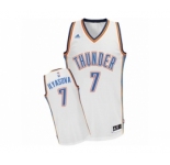 Men's Adidas Oklahoma City Thunder #7 Ersan Ilyasova Swingman White Home NBA Jersey