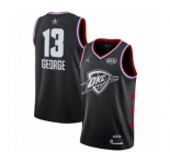 Men's Jordan Oklahoma City Thunder #13 Paul George Swingman Black 2019 All-Star Game Basketball Jersey