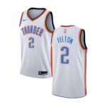 Men's Nike Oklahoma City Thunder #2 Raymond Felton Swingman White Home NBA Jersey - Association Edition