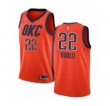 Men's Nike Oklahoma City Thunder #22 Hamidou Diallo Orange Swingman Jersey - Earned Edition