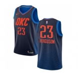 Men's Nike Oklahoma City Thunder #23 Terrance Ferguson Swingman Navy Blue NBA Jersey Statement Edition