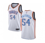Men's Nike Oklahoma City Thunder #54 Patrick Patterson Authentic White Home NBA Jersey - Association Edition