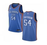 Men's Nike Oklahoma City Thunder #54 Patrick Patterson Swingman Royal Blue Road NBA Jersey - Icon Edition