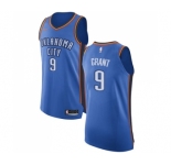 Men's Nike Oklahoma City Thunder #9 Jerami Grant Authentic Royal Blue Road NBA Jersey - Icon Edition