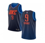 Men's Nike Oklahoma City Thunder #9 Jerami Grant Swingman Navy Blue NBA Jersey Statement Edition