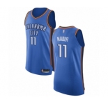 Men's Oklahoma City Thunder #11 Abdel Nader Authentic Royal Blue Basketball Jersey - Icon Edition