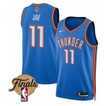 Men's Oklahoma City Thunder #11 Isaiah Joe Blue 2025 Icon Edition Stitched Basketball Jersey