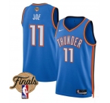 Men's Oklahoma City Thunder #11 Isaiah Joe Blue 2025 Icon Edition Stitched Basketball Jersey