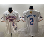 Men's Oklahoma City Thunder #2 Shai Gilgeous-Alexander White 2025 Finals Vapor Stitched Baseball Jersey