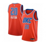 Men's Oklahoma City Thunder #20 Gary Payton Swingman Orange Finished Basketball Jersey - Statement Edition