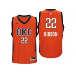 Men's Oklahoma City Thunder #22 Taj Gibson adidas Orange Player Swingman Jersey