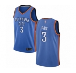 Men's Oklahoma City Thunder #3 Chris Paul Swingman Royal Blue Basketball Jersey - Icon Edition