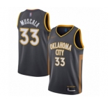 Men's Oklahoma City Thunder #33 Mike Muscala Swingman Charcoal Basketball Jersey - 2019-20 City Edition