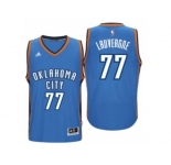 Men's Oklahoma City Thunder #77 Joffrey Lauvergne adidas Light Blue New Swingman Road Jersey