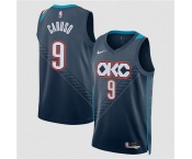 Men's Oklahoma City Thunder #9 Alex Caruso Navy 2025-26 City Edition Swingman Stitched Basketball Jersey