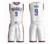 Men's Oklahoma City Thunder #9 Nerlens Noel Authentic White Basketball Suit Jersey - Association Edition