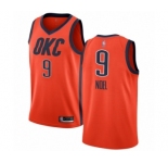 Men's Oklahoma City Thunder #9 Nerlens Noel Orange Swingman Jersey - Earned Edition