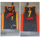 Thunder #7 Chet Holmgren Black Nike 2023-24 City Edition Swingman Jersey