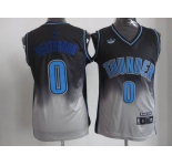 nba oklahoma city thunder #0 westbrook black-gery