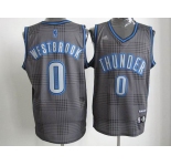 nba oklahoma city thunder #0 westbrook black-grey[2012]