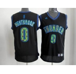 nba oklahoma city thunder #0 westbrook black[camo fashion swingman]