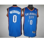 nba oklahoma city thunder #0 westbrook blue[revolution 30]
