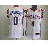 nba oklahoma city thunder #0 westbrook white[revolution 30]