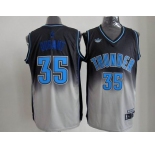 nba oklahoma city thunder #35 durant black-gery