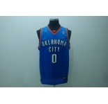 nba thunder #0 westbrook blue(fans edition)