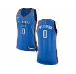 Women Nike Oklahoma City Thunder #0 Russell Westbrook Blue NBA Swingman Icon Edition Jersey