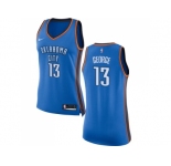 Women Nike Oklahoma City Thunder #13 Paul George Blue NBA Swingman Icon Edition Jersey