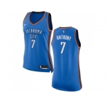 Women Nike Oklahoma City Thunder #7 Carmelo Anthony Blue NBA Swingman Icon Edition Jersey