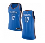 Women's Nike Oklahoma City Thunder #17 Dennis Schroder Swingman Royal Blue NBA Jersey - Icon Edition